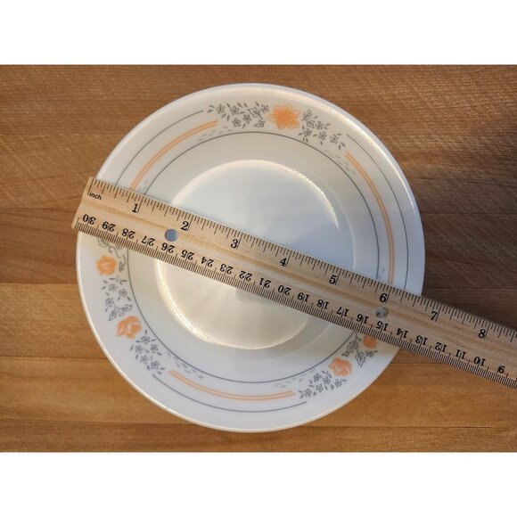 7- Corelle Apricot Grove 6.75" Salad Plates Vintage Dishes - Picture 7 of 8